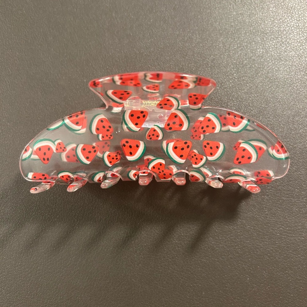 Watermelon Print Hair Claw Clip